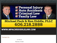 Tablet Screenshot of mpackrdiddlelaw.com